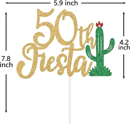 Miniatura 5 de Decoración para tartas de 50 años, Felices 50 años, cactus 1973, cumpleaños de Dios To My 40s, Feliz 50 Cumpleaños, decoración de pastel con