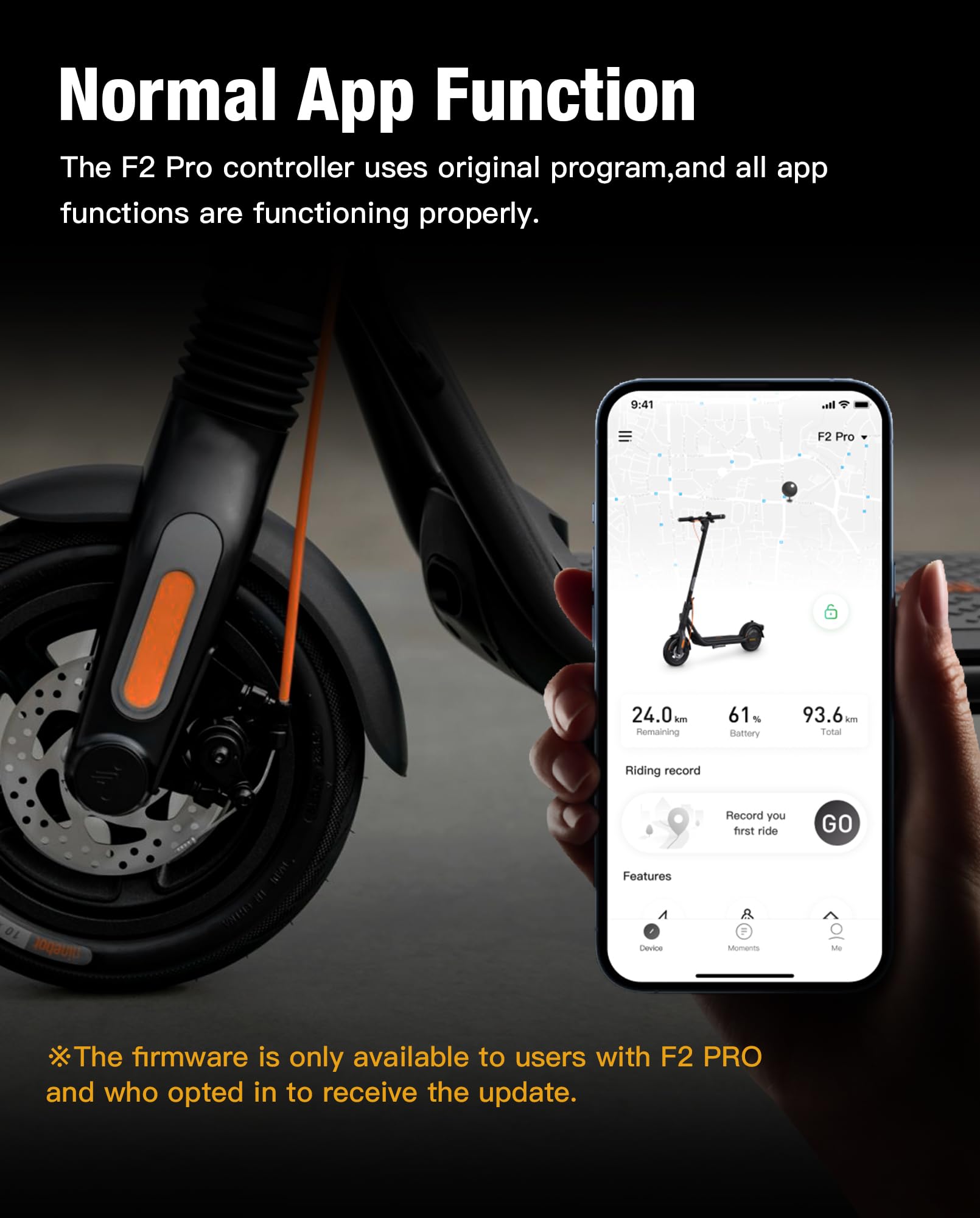 Kontroler modyfikacji 32km/h kompatybilny z Segway Ninebot F2 Pro | Niestandardowa wersja płyty głównej i sterownika 32 km/h, części pasujące do Kickscooter F2 PROD i F2 PROE