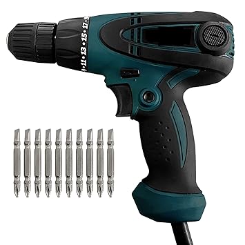 NY POWER TOOLS SD10LED Electric Drill Machine and Screwdriver Machine With LED Light 10MM/550W/ 0-750 RPM Copper Armature Chuck 10MM