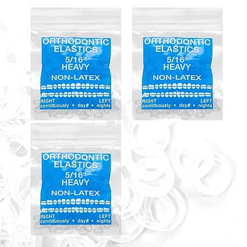 Miniatura 6 de 300 bandas elásticas intraorales ligeras de 316 pulgadas sin látex, bandas elásticas ortodónticas unimédicas, bandas de goma dentales sin látex,
