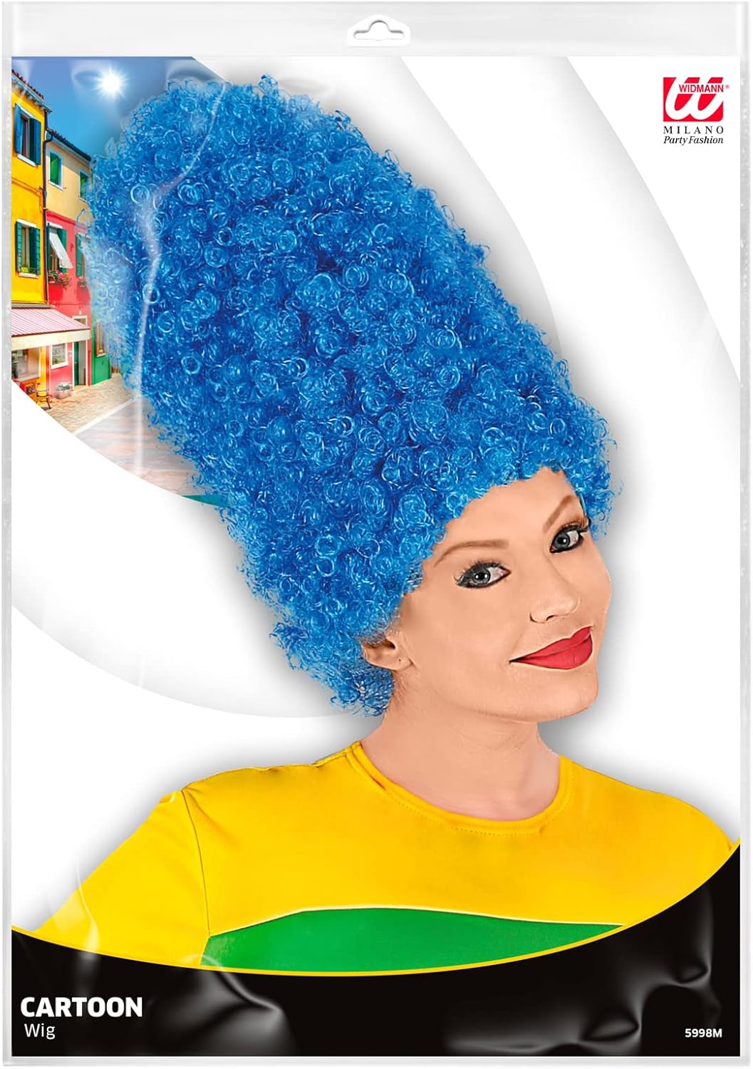 Magic Box Cartoon Blue for Marge Simpson Wig for Fancy Dress Costumes & Outfits Accessory