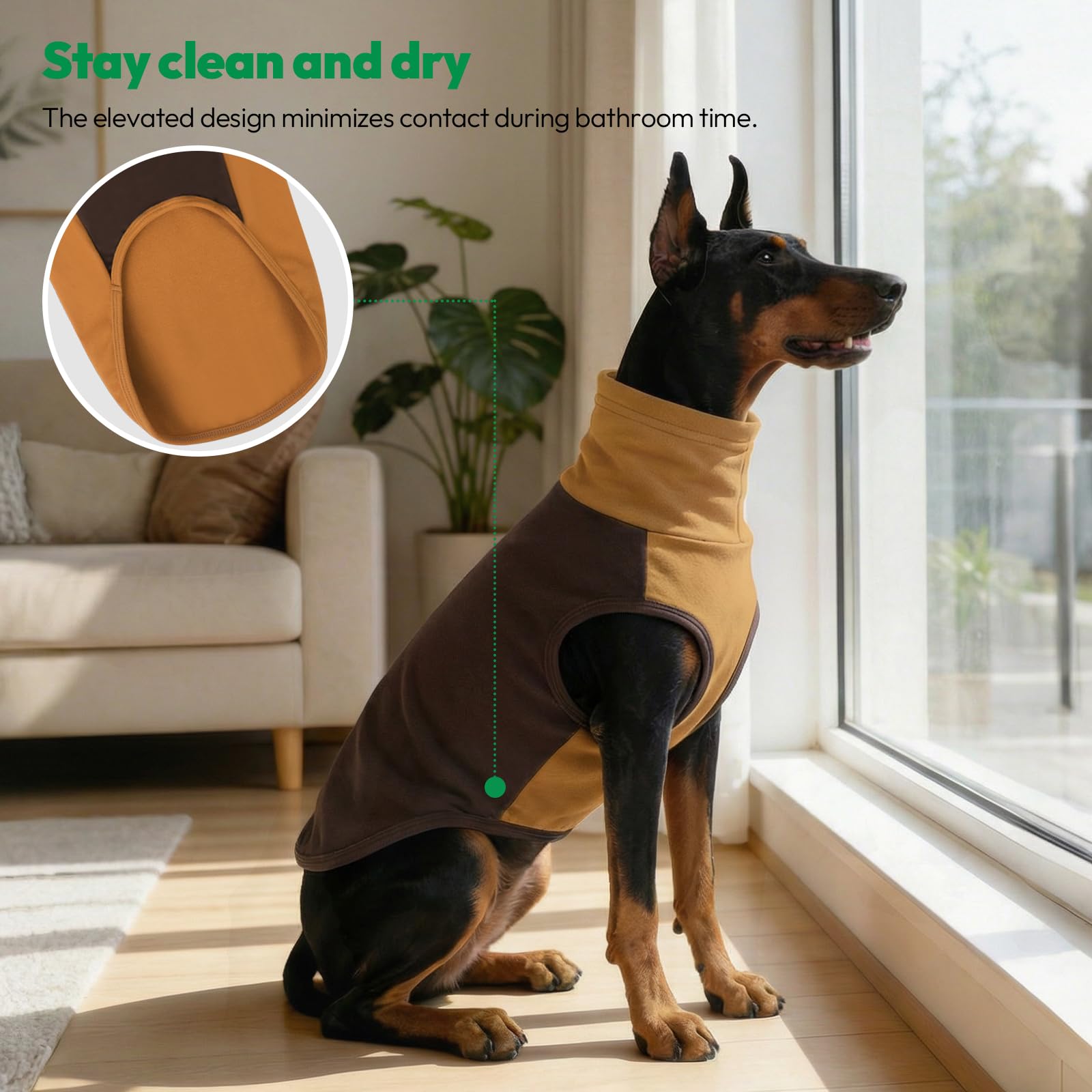KONVINIT Hundepullover Grosse Hunde XXL - Fleece Hundepulli für Schäferhund