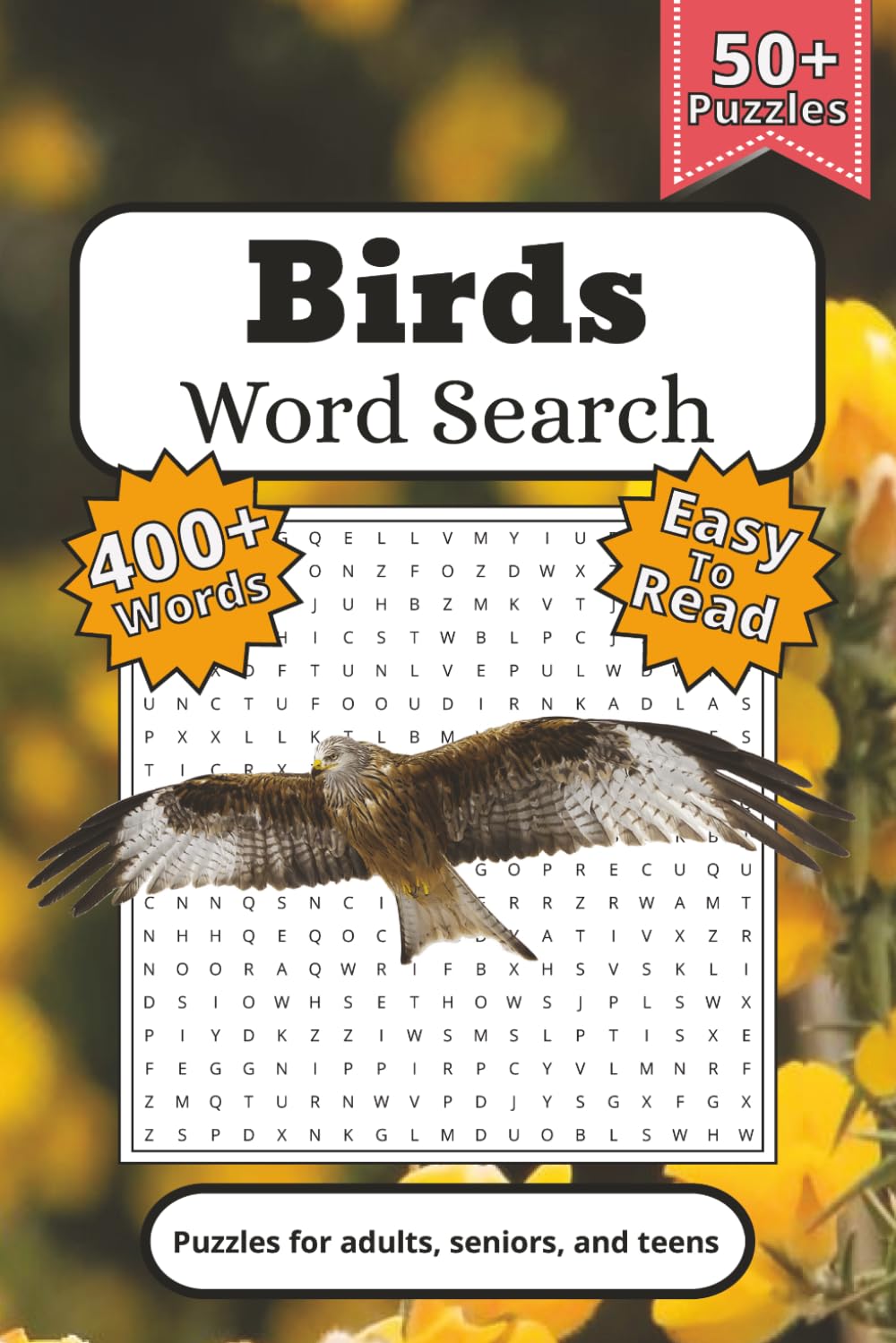 Birds Word Search Puzzle Book: Word Searches with Easy to Read Print about Parrots, Penguins, Pigeons and more | 6x9 inches, 110 pages | 50+ puzzles… Gift for Holidays, Vacations, and Downtime