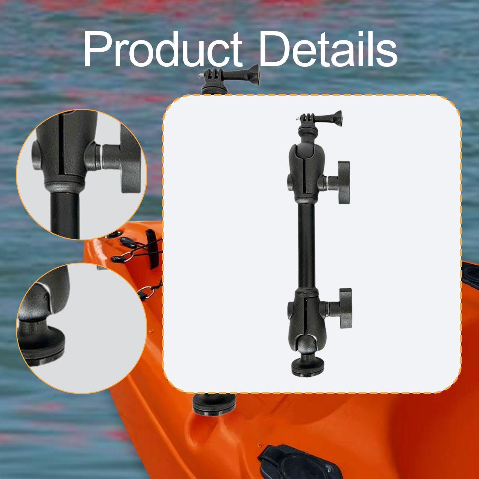 Kayak Kamera Halterung Action Kamera Halterung Zubehör Einfacher Aufbau Stabiles Leichtes PVC Material für Sportliche Aktivitäten Outdoor