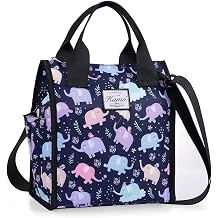 Kamo Lunch Bags for Women Insulated Lunch Tote Bag Lunchbox Container for Work Travel Beach Adjustable Shoulder Strap