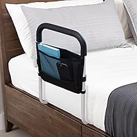 Vista 1 de HONEYBULL Bed Rails for Elderly Adults - Medical Bed Assist Rail with Support Bar, Storage Bag & Safety Strap, Fits King, Queen, Full, and Twin Beds