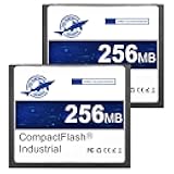 Dogfish 2 Pack 256MB Compact Flash Memory Card High Performance Industrial CF Type I Card FAT16 for Industrial Equipment and Vintage Digital Cameras