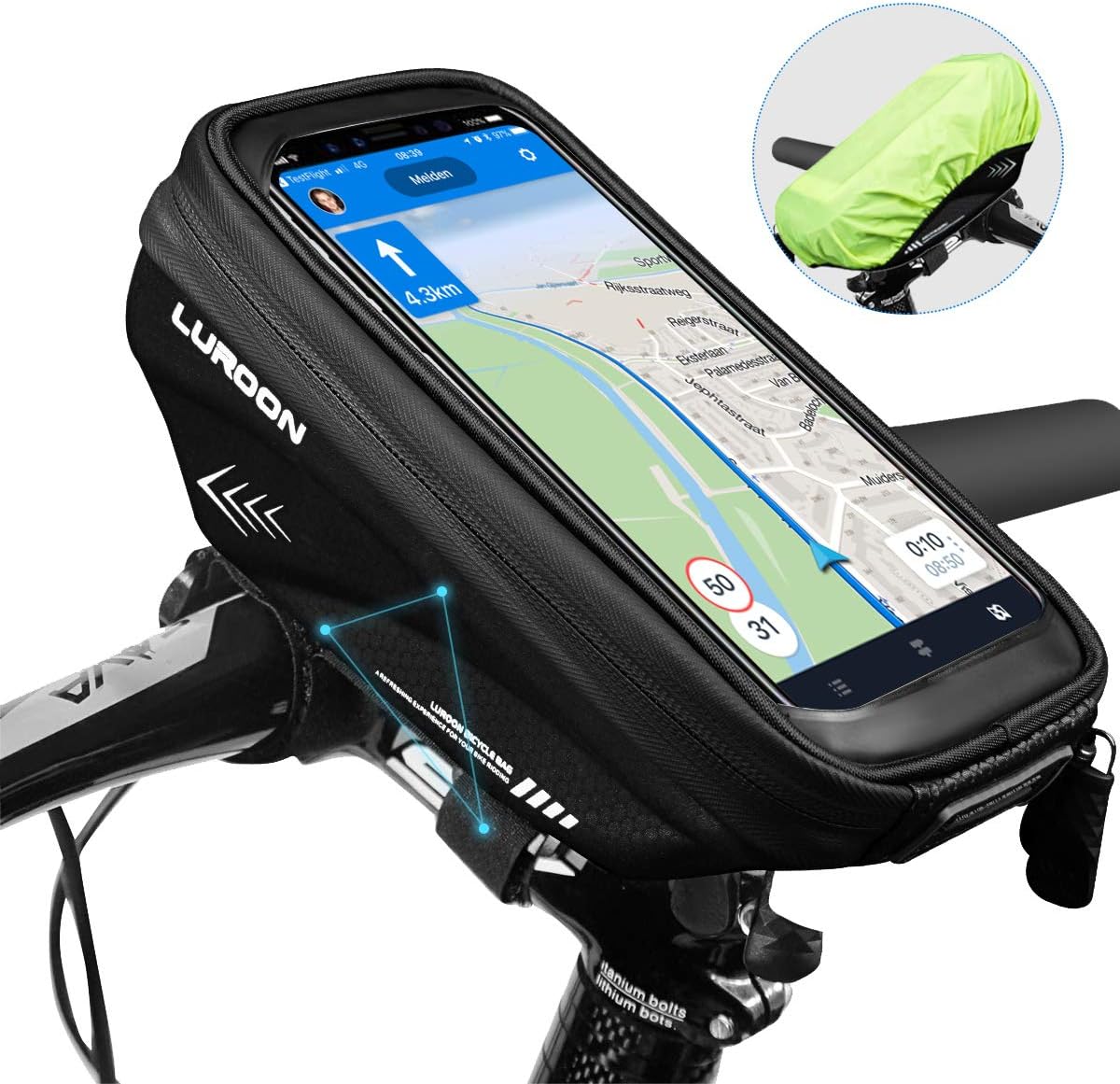 borsa da bicicletta per manubrio