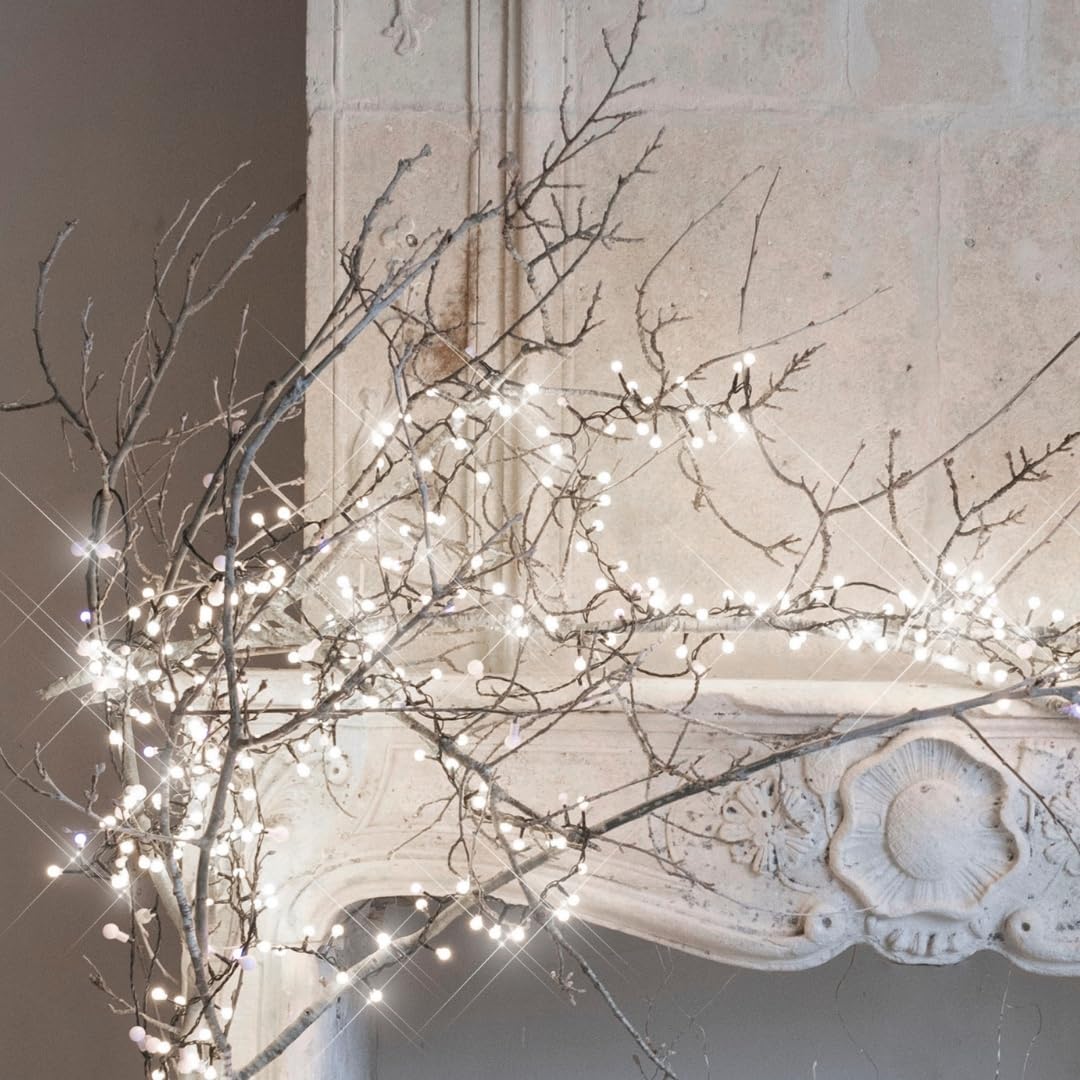 LEALIGHT blachere illumination Girlanda bożonarodzeniowa Cherrylight 9m – wewnątrz/na zewnątrz (czysta biel 100% błysku)