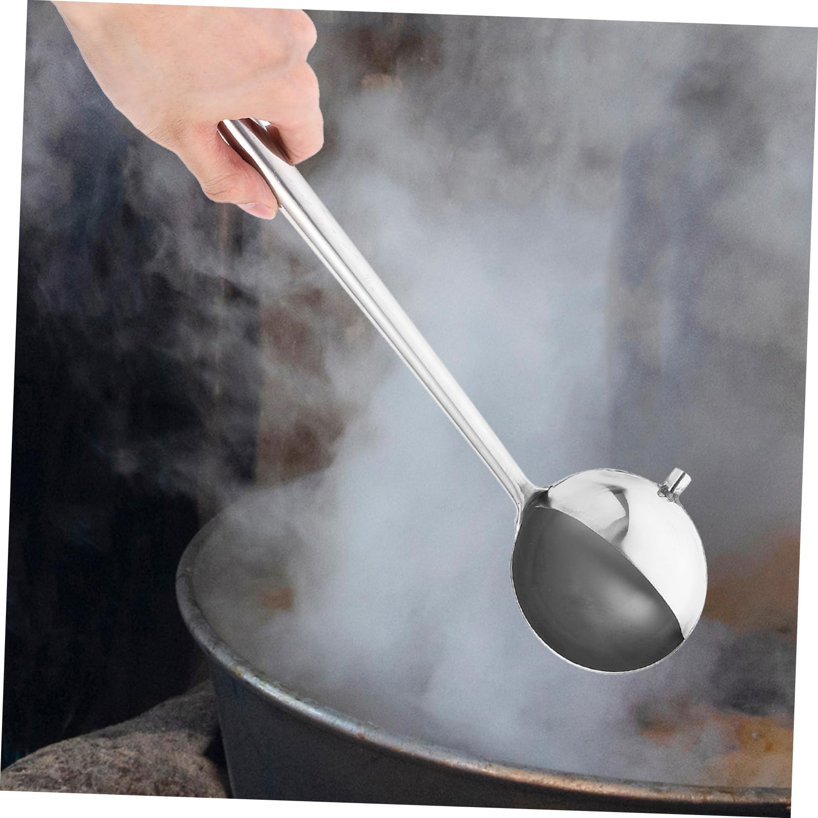 Alipis 4 Piezas Cuchara Cucharón Accesorios De Cocina Utensilios De Cocina Herramienta De Cocina Aparato De Cocina Silver Acero Inoxidable