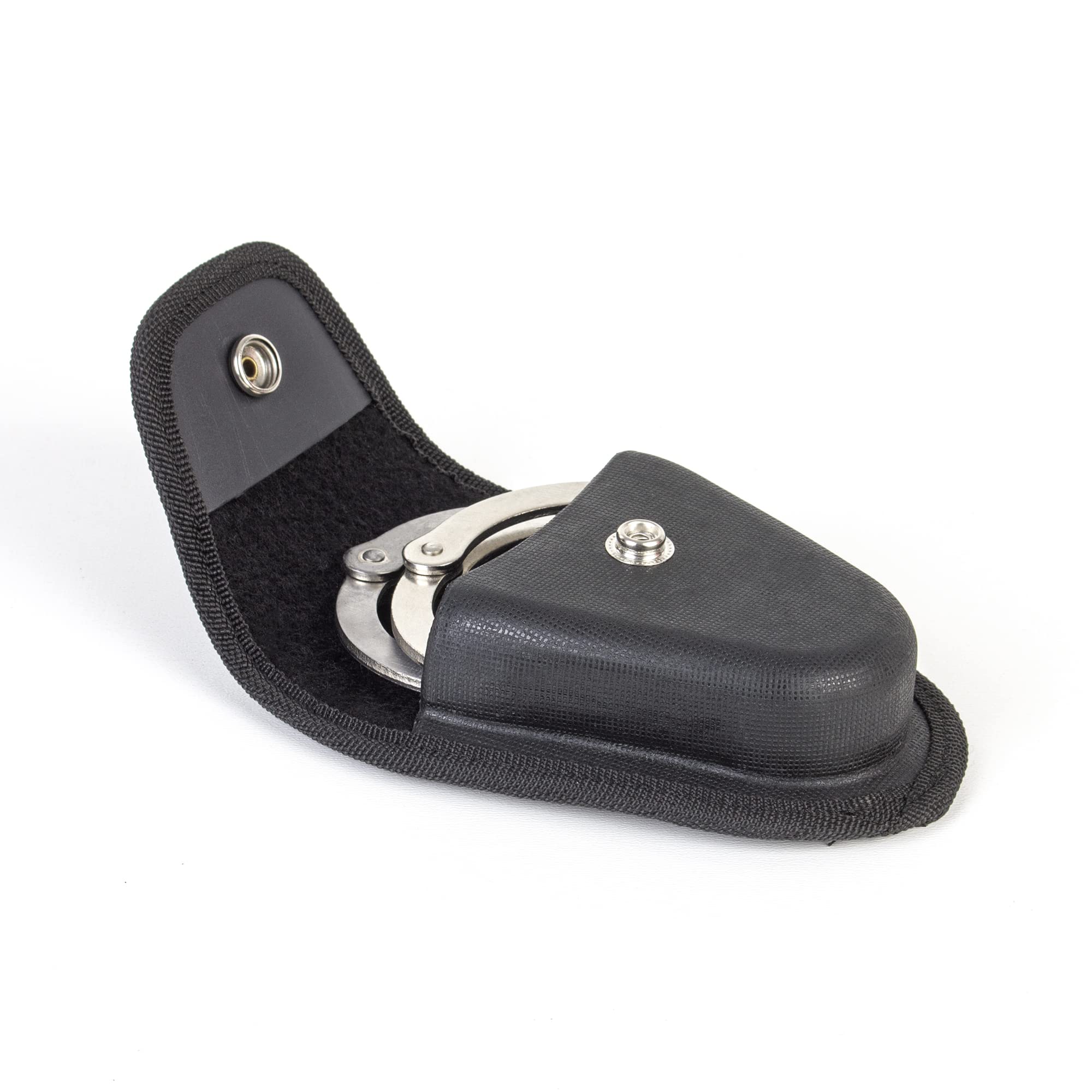 Vulcanforce Molded Handcuff Case, Snap Closure Nylon Cuff Case Pouch, Law Enforcement Handcuff Holder Pouch