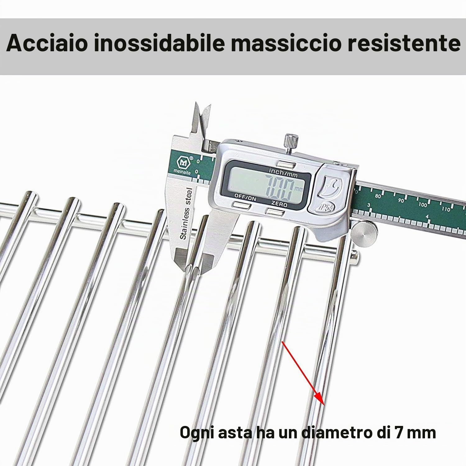 GFTIME 7527 Acciaio Inox Griglie di Cottura Parti di Ricambio per Weber Spirit 300 Series, Spirit 700, Genesis Silver Gold B/C,29,85 x 43,82 CM Griglie di Cottura (con manopola Laterale),Set di 2