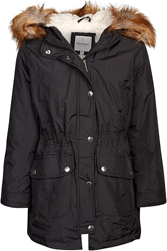 URBAN REPUBLIC Abrigo de invierno para niñas, chaqueta Anorak pesada con forro Sherpa (4-16)