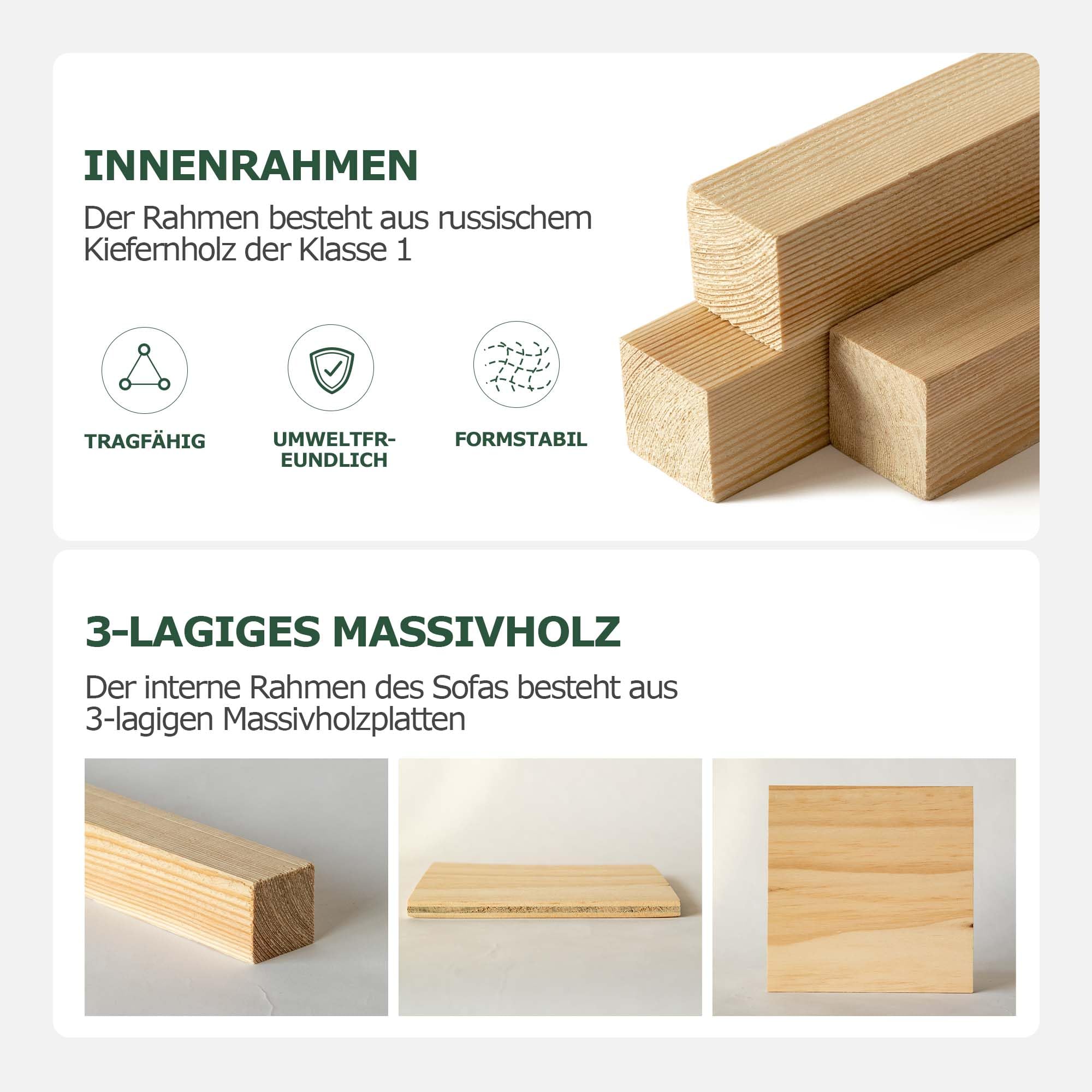YESWOOD Einzel-Sessel - 360° drehbar, leicht & platzsparend, ideal für Wohnzimmer & Schlafzimmer, 82T x 77B x 75H cm, Bouclé-Stoff, Weihnachtsgrün