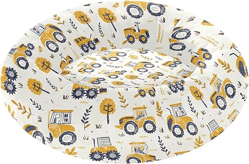 KLL Farm Rice Tractor Yellow Anti-Slip Pet Cat Bed fluffier Puppy Beds for Extra Small Size Pets Supplies cama elevada para Perros Grandes