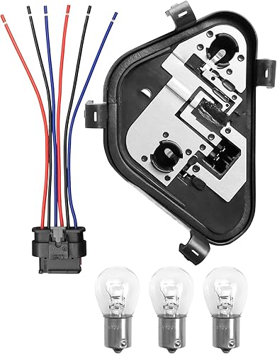 Luces traseras derechas, panel de enchufe, conector de enchufe de 3 bombillas para BMW Serie 3 320i 328i 335i 328d 2012-2015 Reemplazar 63217313044,