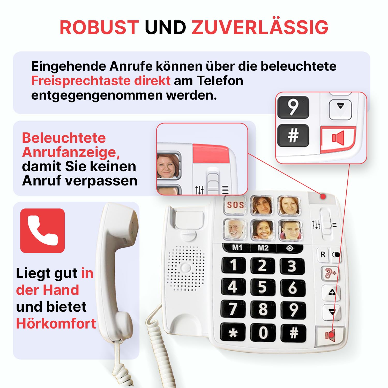 Alcatel Swissvoice Xtra 1110・Telefon mit Schnur・weiß (ATL1418644)