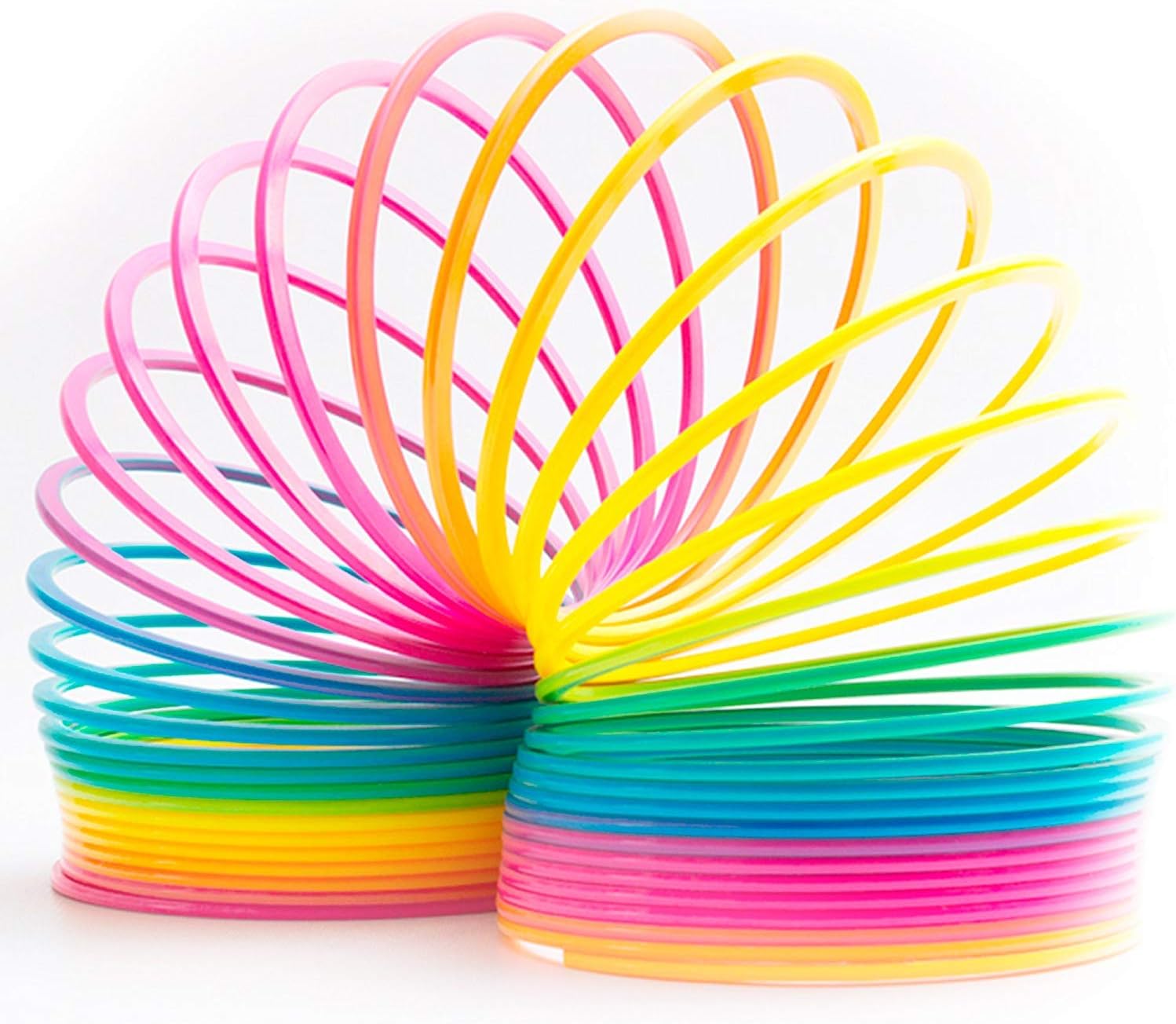 Fun Central 7 Inch Jumbo Rainbow Magic Spring Toy Party Favors for Kids & Toddlers