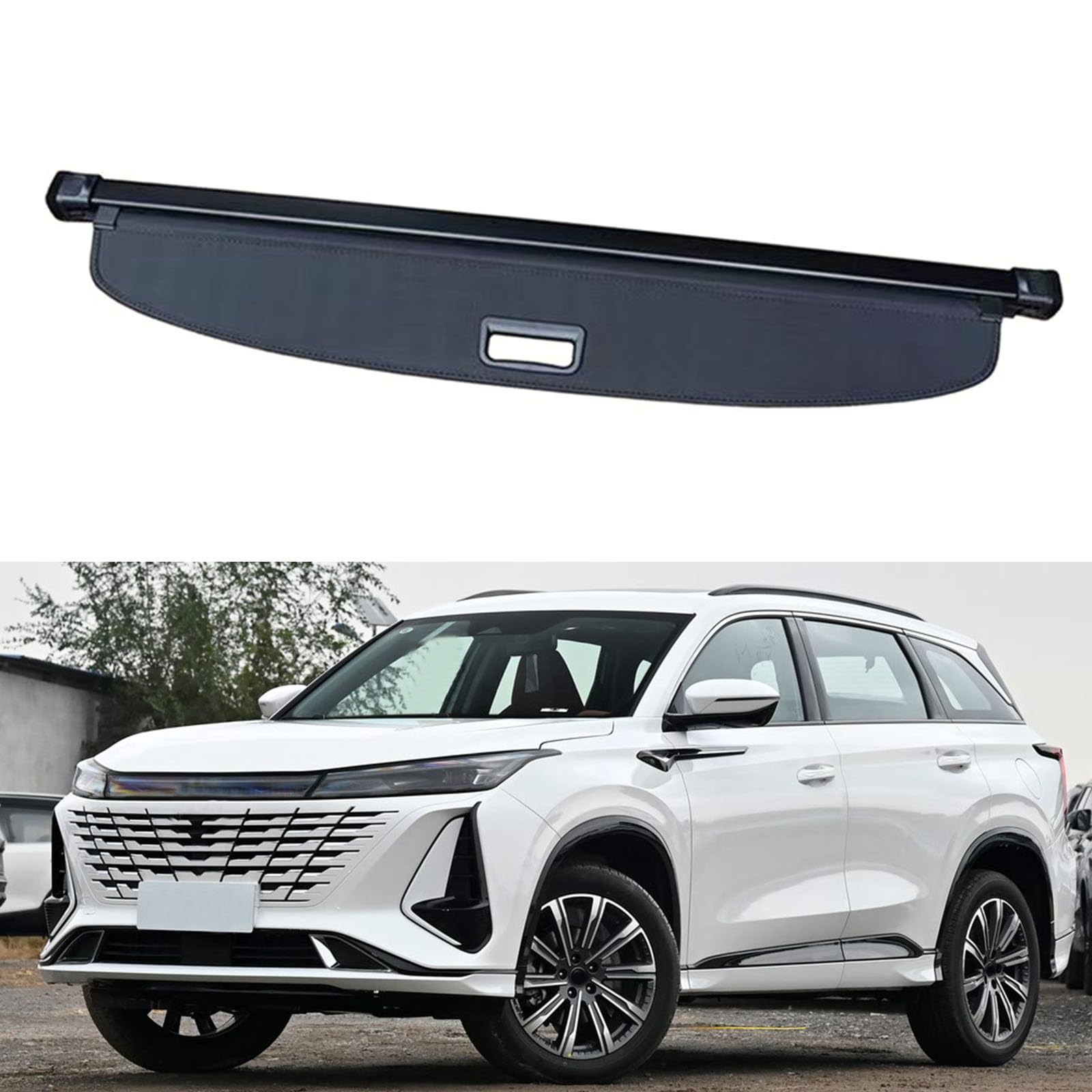 SXLGDW Car Retractable Rear Trunk Parcel Shelf,Compatible with Changan CS75Plus MK3,Car parts