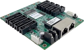 Novastar DH7508-S LED Receiving Card - (New DH7508) - 512x384 Pixel Support, Point-by-Point Brightness & Chroma Correction, 3D Output, HUB75E Interface, Video Wall Solution, Dual Backup System