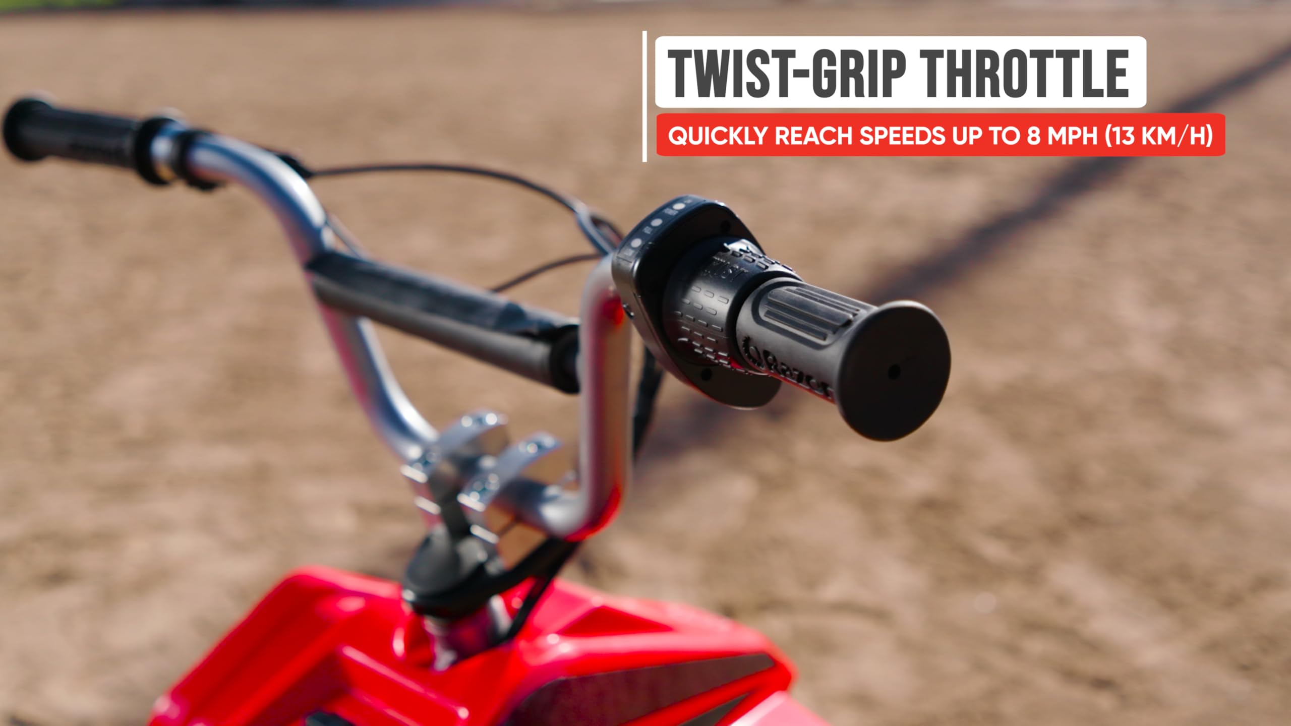 Razor Dirt Quad – 24V Electric 4-Wheeler Ride-On for Kids 8+, T wist-Grip Variable-Speed Acceleration Control, Up to 8 MPH, Forward/Reverse Drive Mode