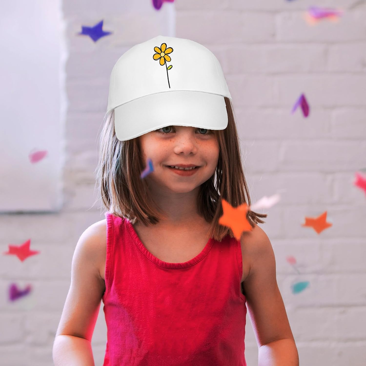 12Pcs Bulk White Hats for Kids Plain Blank Baseball Caps DIY Sun Hats with Adjustable Back Strap Cotton Painting Craft Sports Cap for Children Outdoor Art Projects