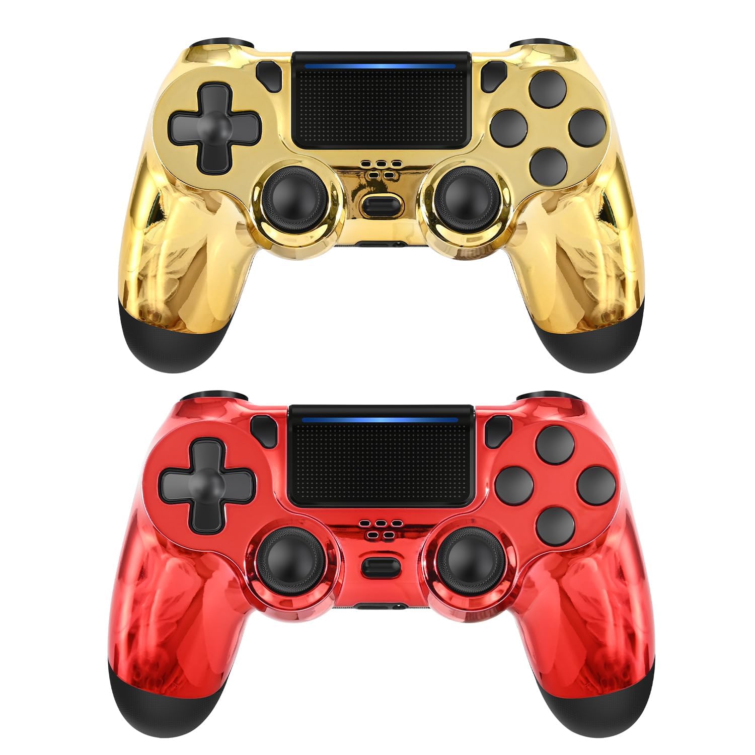 LaiChauKit Wireless Controller 2 Pack with Dual Vibration，Audio Jack，2Pcs USB C Cable