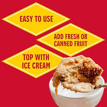 Cobbler Mix 10.58 oz. (Pack of 2) - Homemade Dessert in Minutes - Just Add Your Favorite Fruit - Apple, Peach, Berry and More by Louisiana Fish Fry