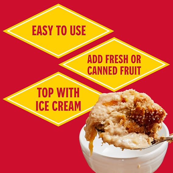 Cobbler Mix 10.58 oz. (Pack of 2) - Homemade Dessert in Minutes - Just Add Your Favorite Fruit - Apple, Peach, Berry and More by Louisiana Fish Fry