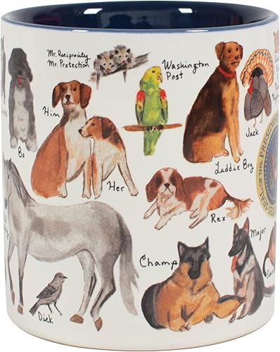 Miniatura 2 de The Unemployed Philosophers Guild Taza Presidential Pets con Famous President Furry Friends