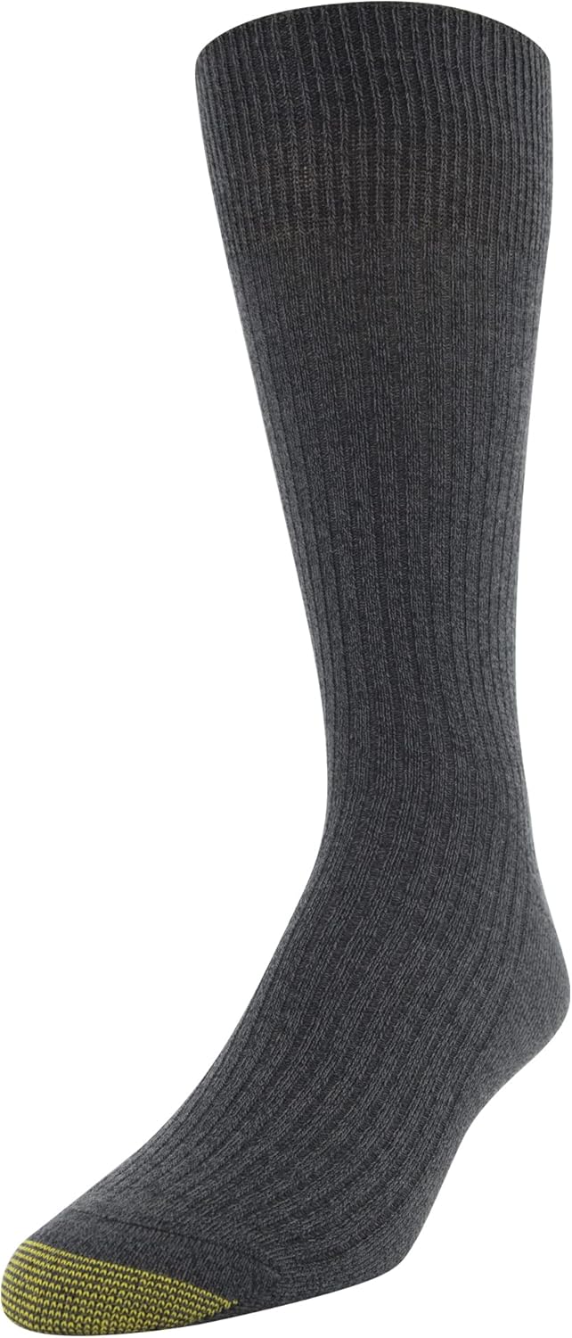 GOLDTOE Mens Stanton Crew Socks, Multipairs