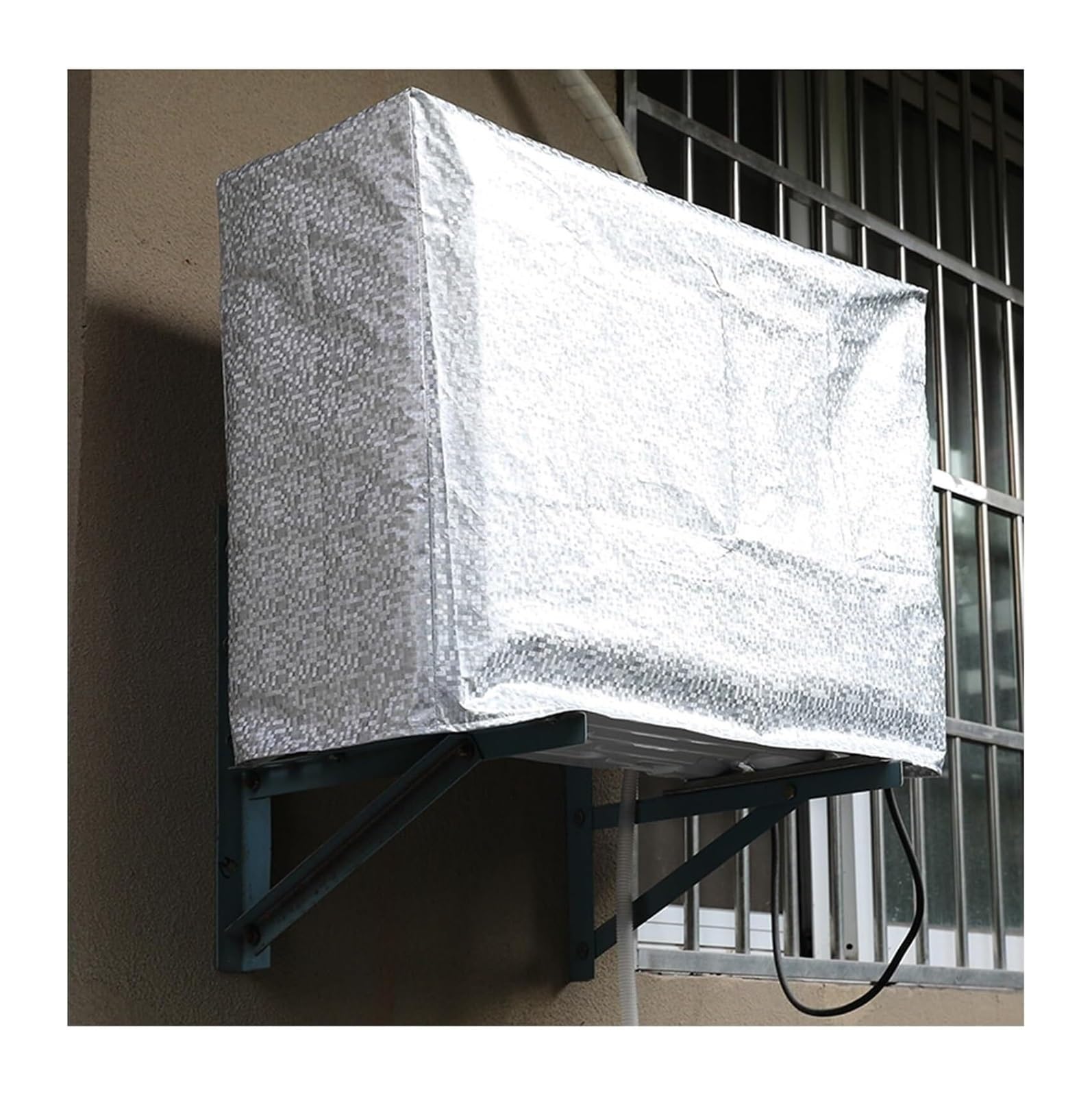 BTYQKZVPM Ultra Thin Flat Washers, Outdoor Air Conditioner Cover Metalized Film 5 Sided Snow Shield
