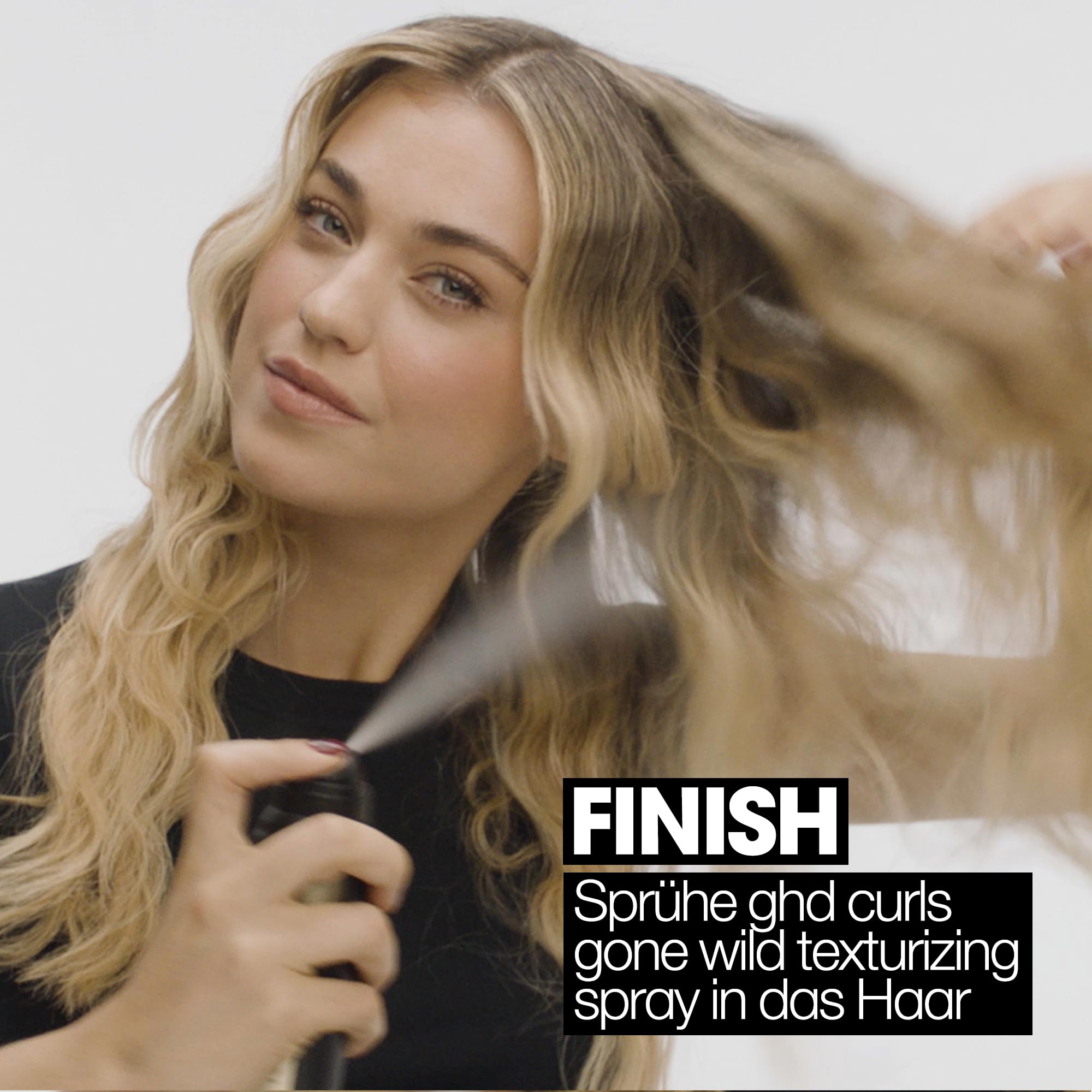 ghd curls gone wild - curl texturizing spray: Texturspray für mehr Volumen, 2-in-1 Spray zum Vorbereiten & Finish, aufbaubare Textur, langanhaltende Ergebnisse, für alle Haartypen; 200 ml