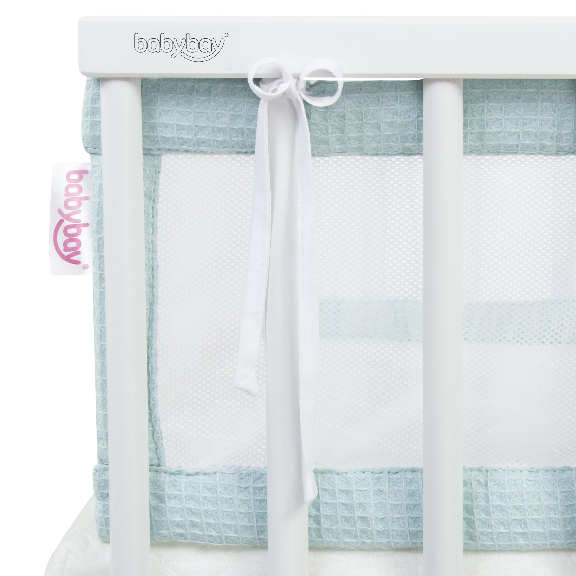 babybay Paracolpi a nido d'ape, in rete, adatto per modello Boxspring XXL, colore: blu