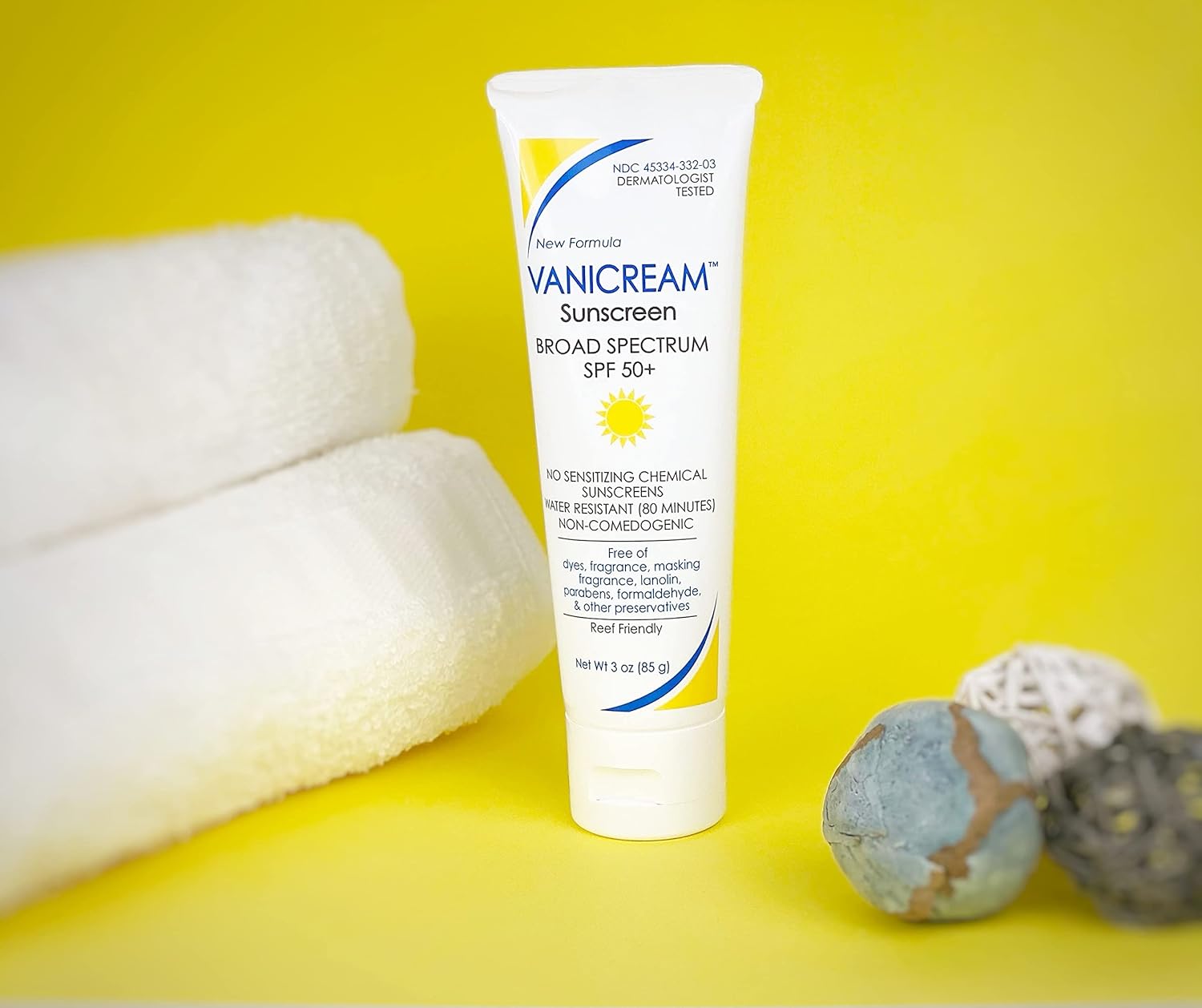 Vanicream Sunscreen Broad Spectrum SPF 50+, 3 Ounce : Office Products