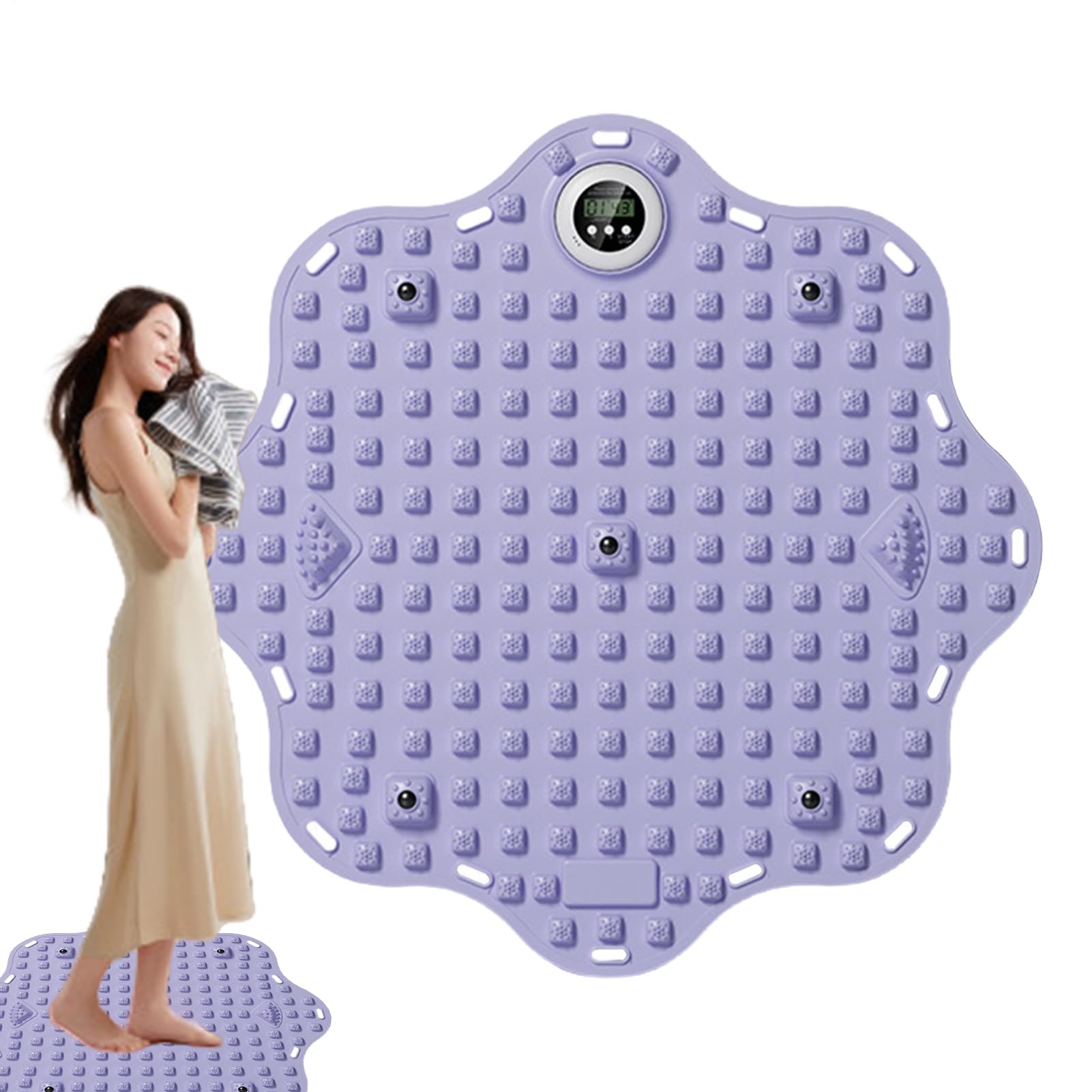Tappeto Per Riflessologia Plantare - Stimolatore con Contatore Intelligente per i Piedi - Pedana Stimolazione Muscolare Piedi - Per Donna Uomo Adulto Atleta Anziano Runner Casa Ufficio Viaggio Profess