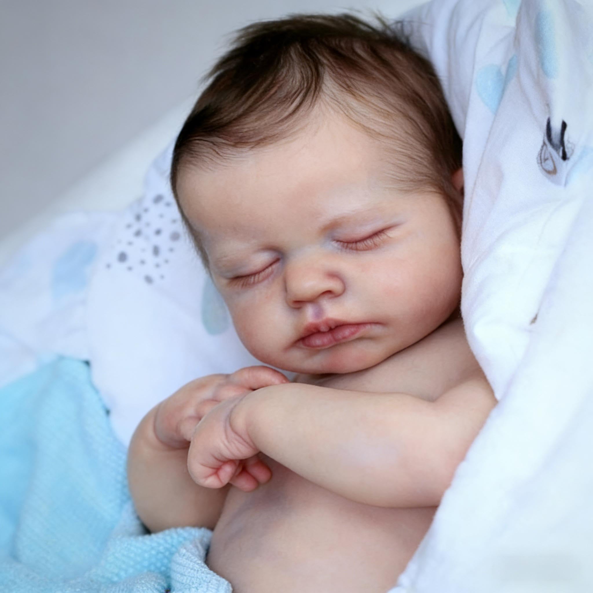 Anano Reborn Baby Dolls Silicone Full Body Boy 20 Inch Realistic Baby Doll Full Silicone Lifelike Newborn Babys Doll Floppy New Born Real Life Like Babys Dolls Fully Body Washable - Image 4
