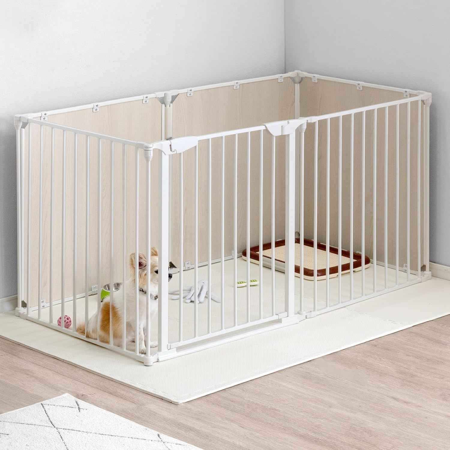 タンスのゲン ペットサークル 6枚セット【実用新案登録】木目パネル 高さ74cm タンスのゲン ペットサークル 6枚セット【実用新案登録】木目パネル 高