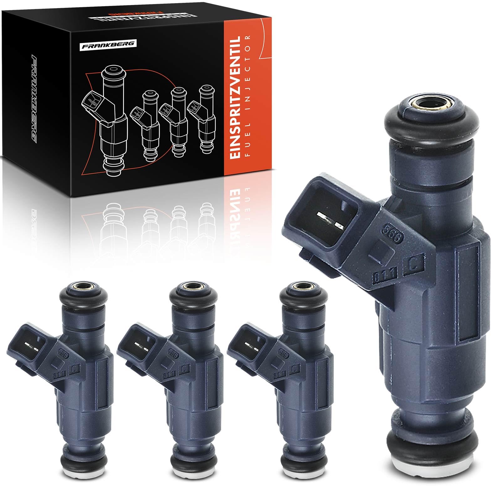 Frankberg 4 iniettori di carburante 0280156065 | Compatibile con: Exeo 3R2, P.a.s.s.a.t Variant 3B6, A4 8E2, Superbo I 3U4, P.a.s.s.a.t 3B3, Exeo ST 3R5