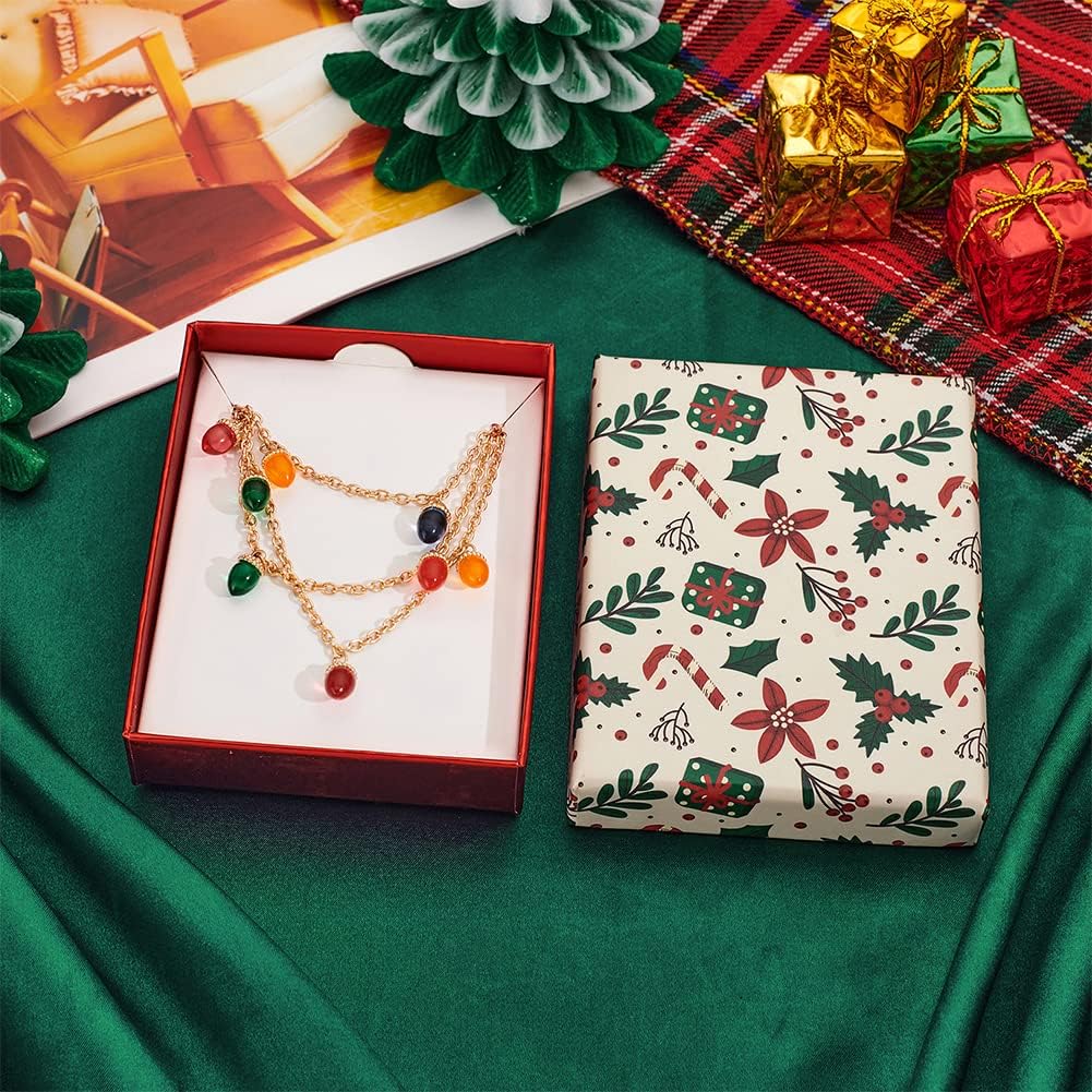 CLASSYZINT Christmas Necklaces For Women Long Christmas Tree And Lights Charm Strand Necklaces… - Image 4