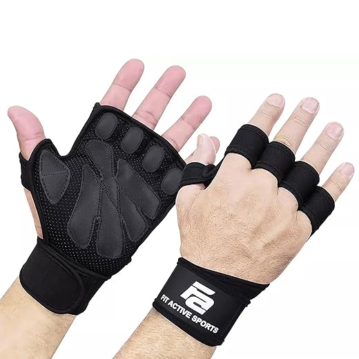 Fit Active Sports New Ventilated Weight Lifting Workout Gloves