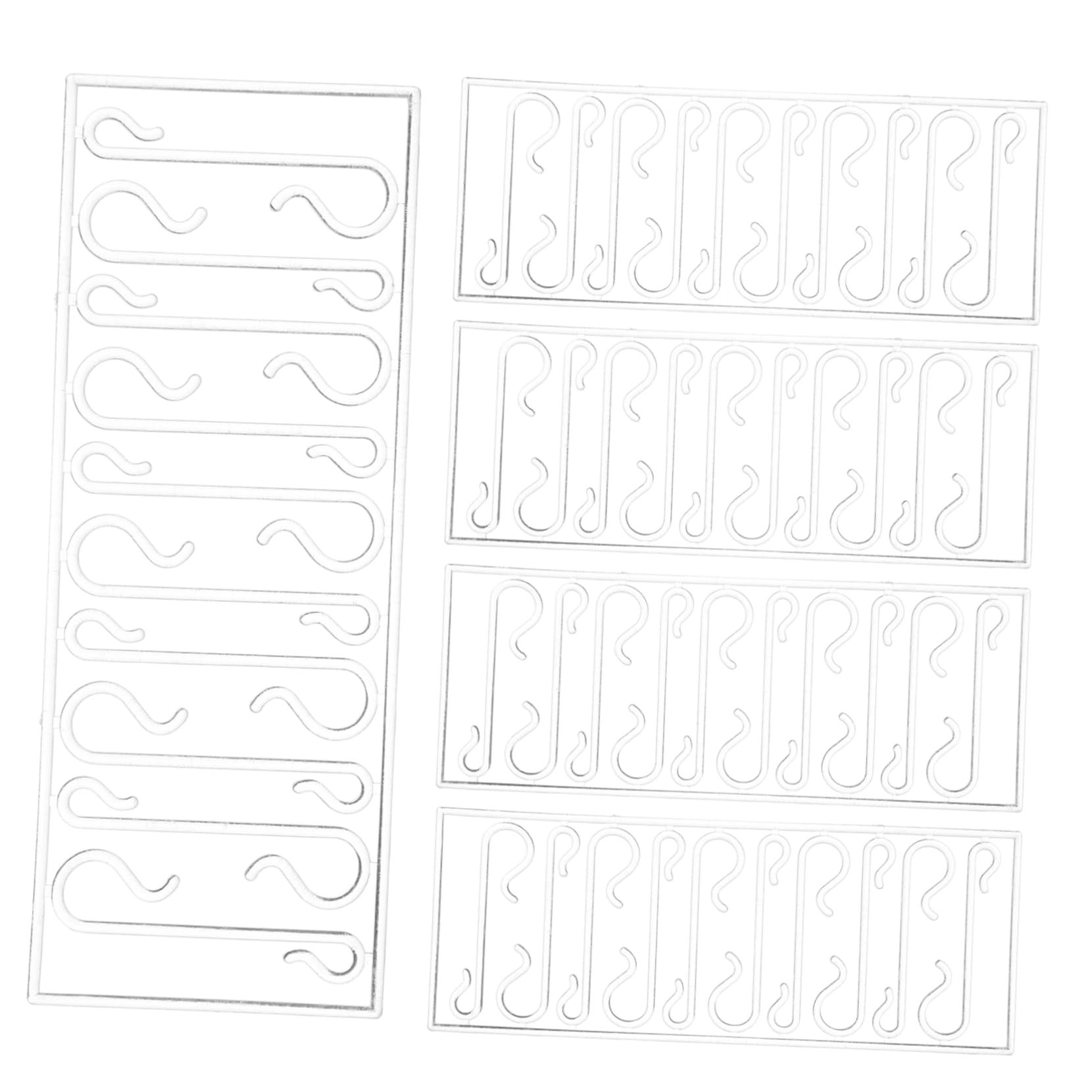 VALICLUD 400pcs Mini Plastic Ornament Hooks for Christmas Tree Hanging Hooks Hangers for Holiday Decorations Baubles and Home Decor