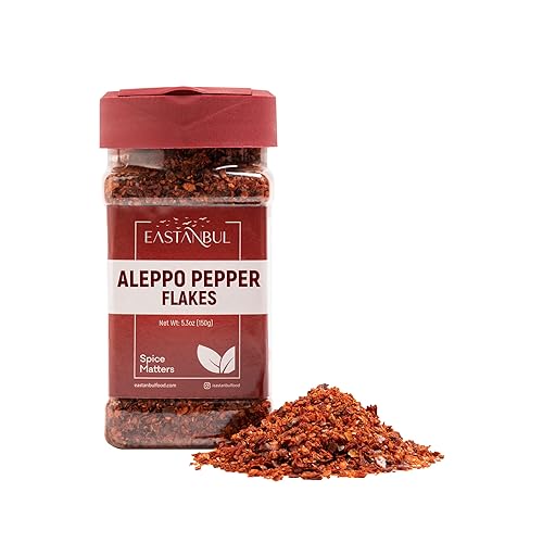 Miniatura 2 de Eastanbul Spice Buddies Aleppo Pepper Flakes 5.3 onzas + zumaque molido 6.4 onzas, Spice Combo Gourmet Spice Set de condimentos triturados de