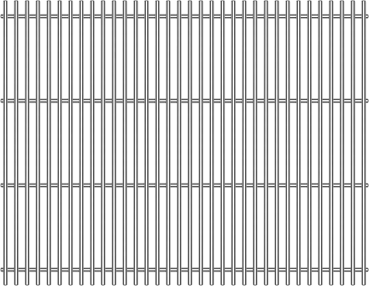 1Pack 7MM Stainless Steel Grill Steel Wire Cooking Grid Rock Grates Replacement Parts for Weber Spirit 300 and GS4 Spirit II 300 Series E300 S300 Grill,69797 68843 7636 7638 Replaces