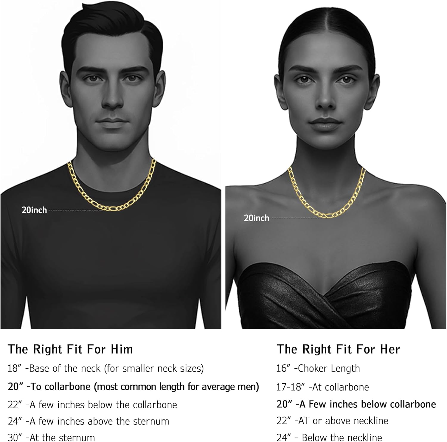 14K Gold Chain for Men 6mm Figaro Chain Necklace for Women Unisex 20 Inch - Image 7