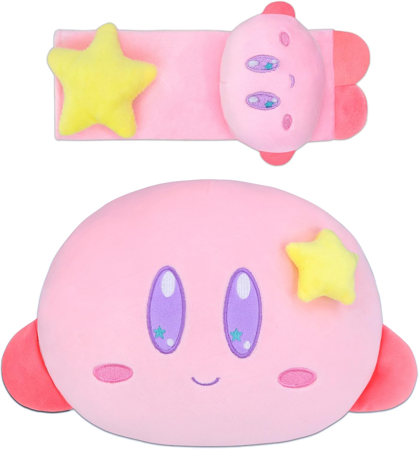 Roffatide Anime Kirby 2 PCS Car Seatbelt Shoulder Pad Seat Belt Cover Protector Plush Compatible with All Cars
