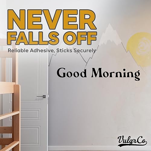 Miniatura 4 de VulgrCo Calcomanía de pared grande personalizada, impermeable, resistente a la decoloración, con acabado brillante, colores vibrantes y adhesivo