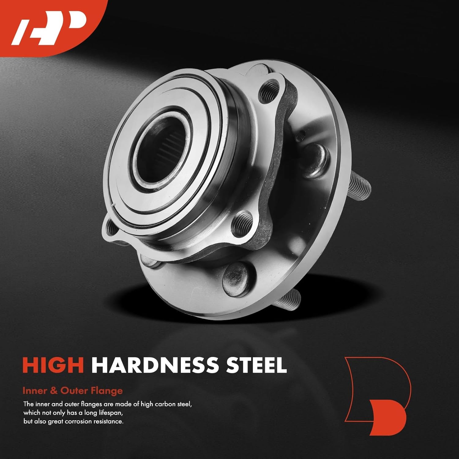 A-Premium Front Wheel Bearing and Hub Assembly with 5-Lug Compatible with Mitsubishi Eclipse 2006-2012, Galant 2004-2012, Endeavor 2004-2008/2010-2011