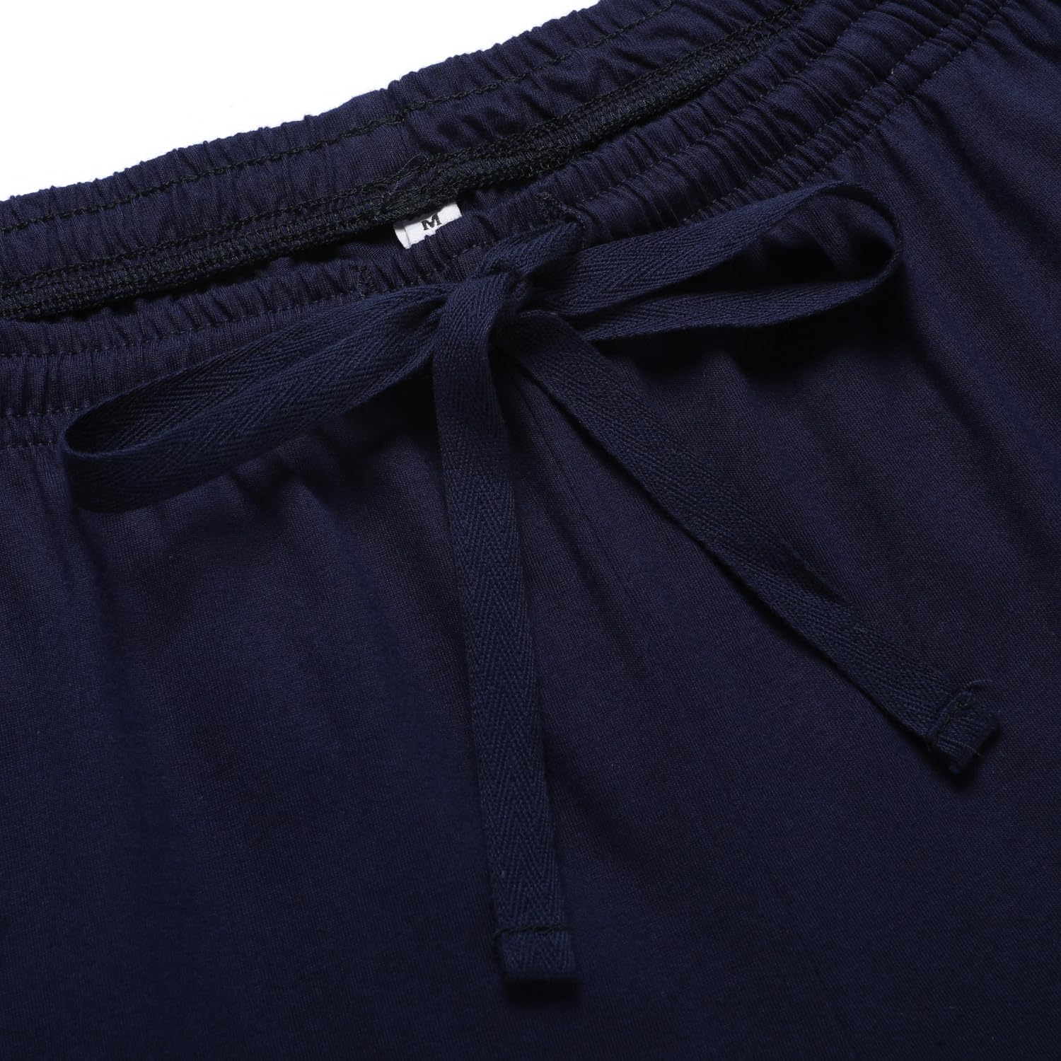 Lot de 2 Pantalons de Pyjama Longs et légers en Coton pour Homme - Pantalon de Pyjama - Pantalon de Loisirs avec Taille élastique et Coupe Droite