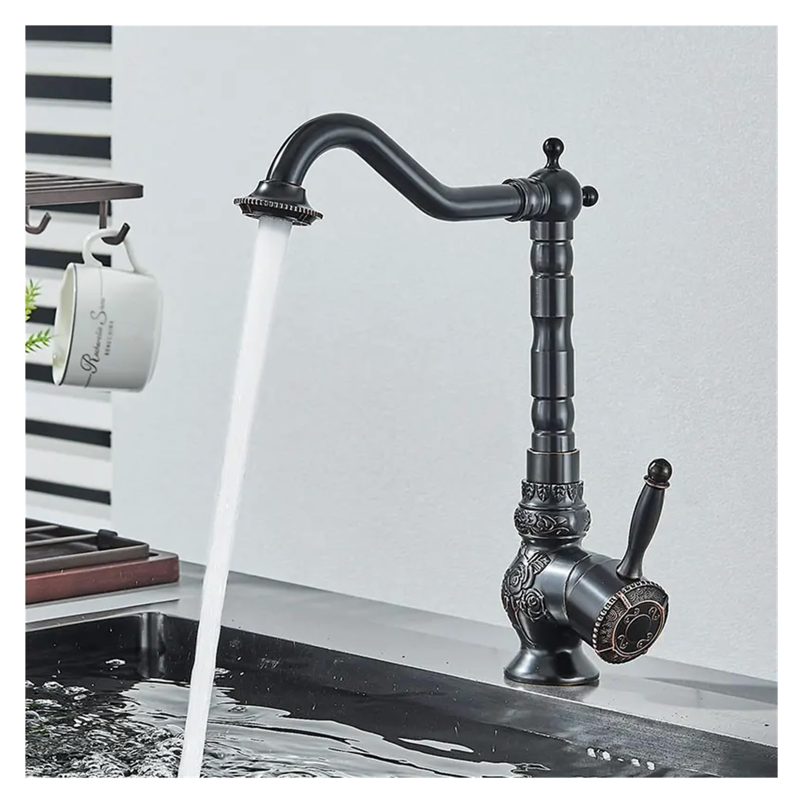 Robinet de lavabo rétro en laiton haut de gamme pour évier vintage